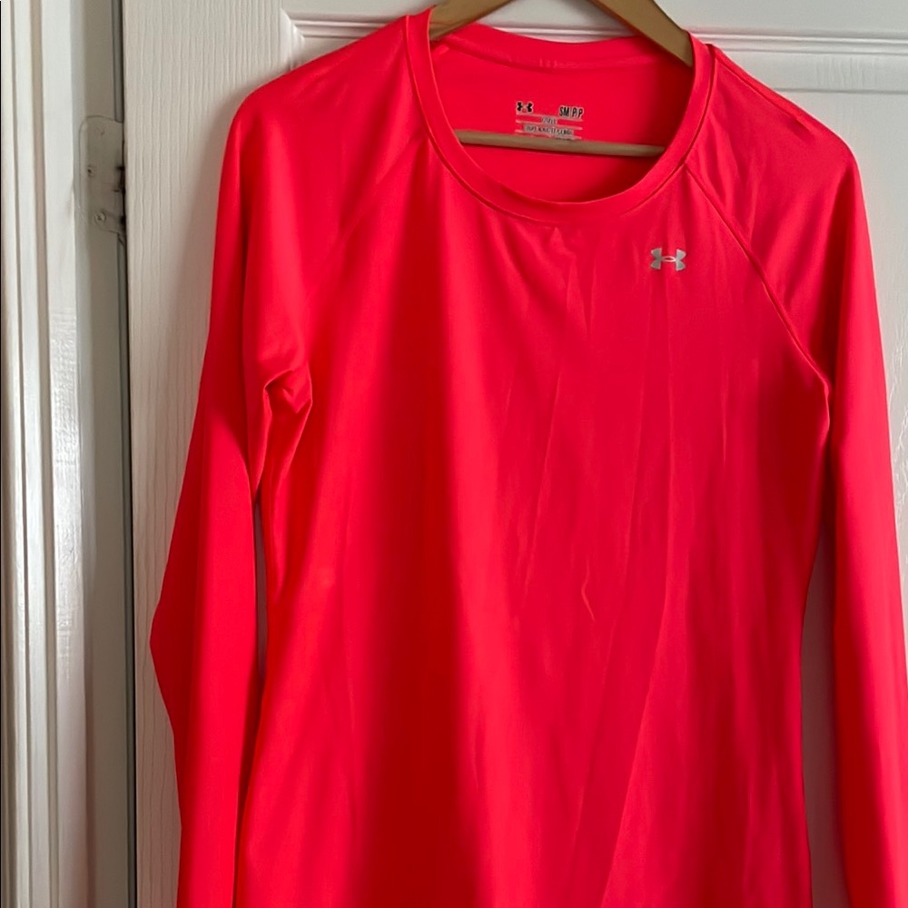 Under Armour Women's Neon Pink Long Sleeve Top